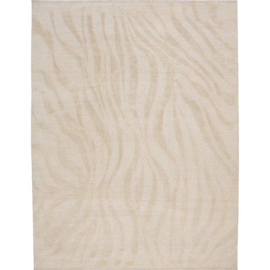 TIBETAN LINEN / WOOL ELTAK TAKRI NATURAL / IVORY