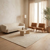 TIBETAN LINEN / WOOL ELTAK TAKRI NATURAL / IVORY