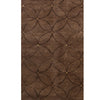 TIBETAN WOOL / SILK ADCIR CIRCLE LATTICE BROWN