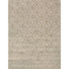 TIBETAN WOOL / SILK ADCIR CIRCLE LATTICE IVORY