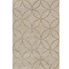 TIBETAN WOOL / SILK ADCIR CIRCLE LATTICE IVORY