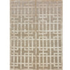 TIBETAN WOOL / SILK ADGAT GATED LATTICE ECRU