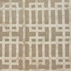 TIBETAN WOOL / SILK ADGAT GATED LATTICE ECRU