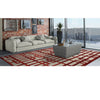TIBETAN WOOL / SILK ADGAT GATED LATTICE GARNET
