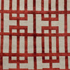 TIBETAN WOOL / SILK ADGAT GATED LATTICE GARNET