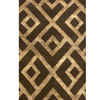 TIBETAN WOOL / SILK ADLAC LACED DIAMOND BROWN / GOLD