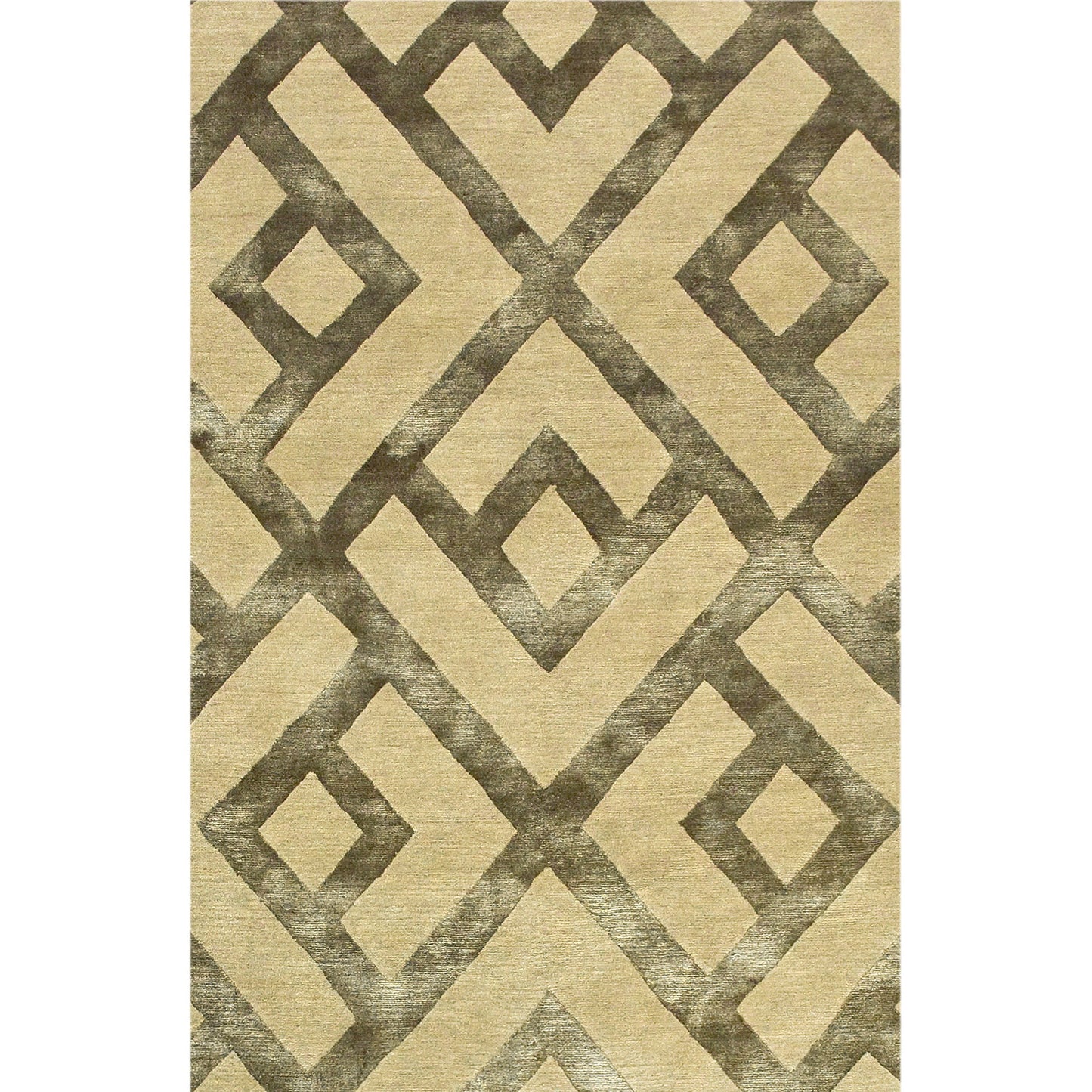TIBETAN WOOL / SILK ADLAC LACED DIAMOND CHAMPAGNE