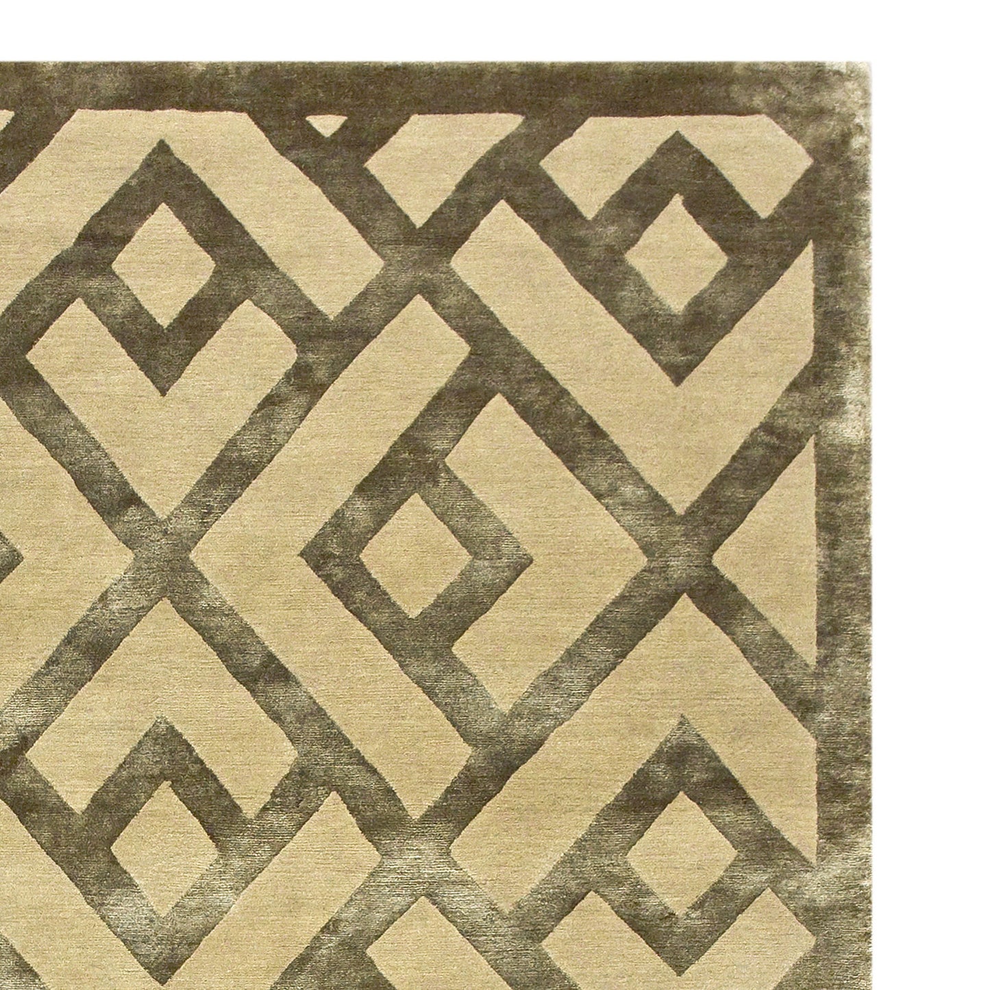 TIBETAN WOOL / SILK ADLAC LACED DIAMOND CHAMPAGNE