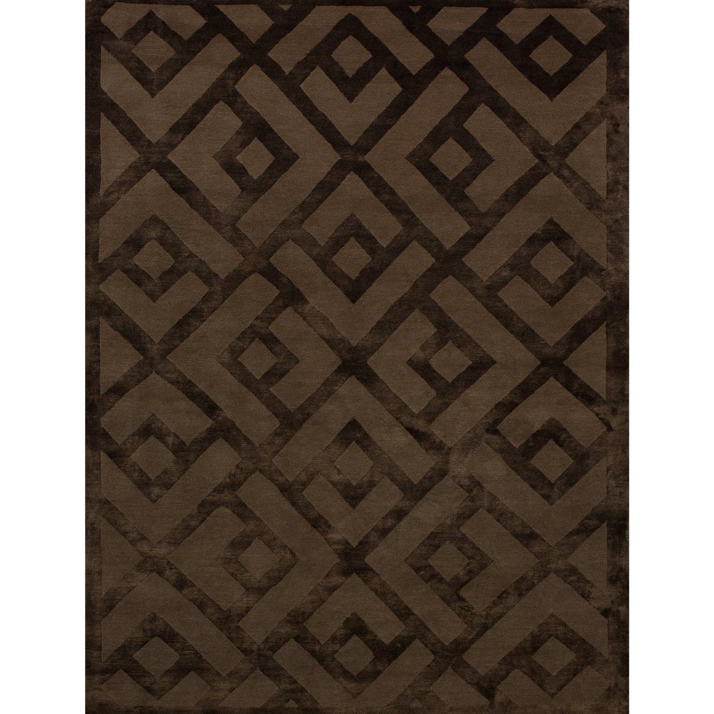 TIBETAN WOOL / SILK ADLAC LACED DIAMOND MOCHA