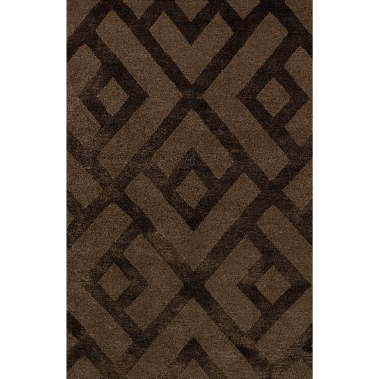 TIBETAN WOOL / SILK ADLAC LACED DIAMOND MOCHA