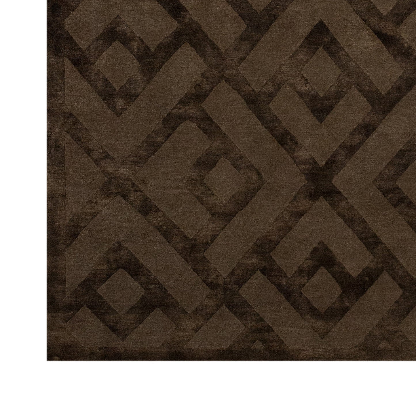 TIBETAN WOOL / SILK ADLAC LACED DIAMOND MOCHA
