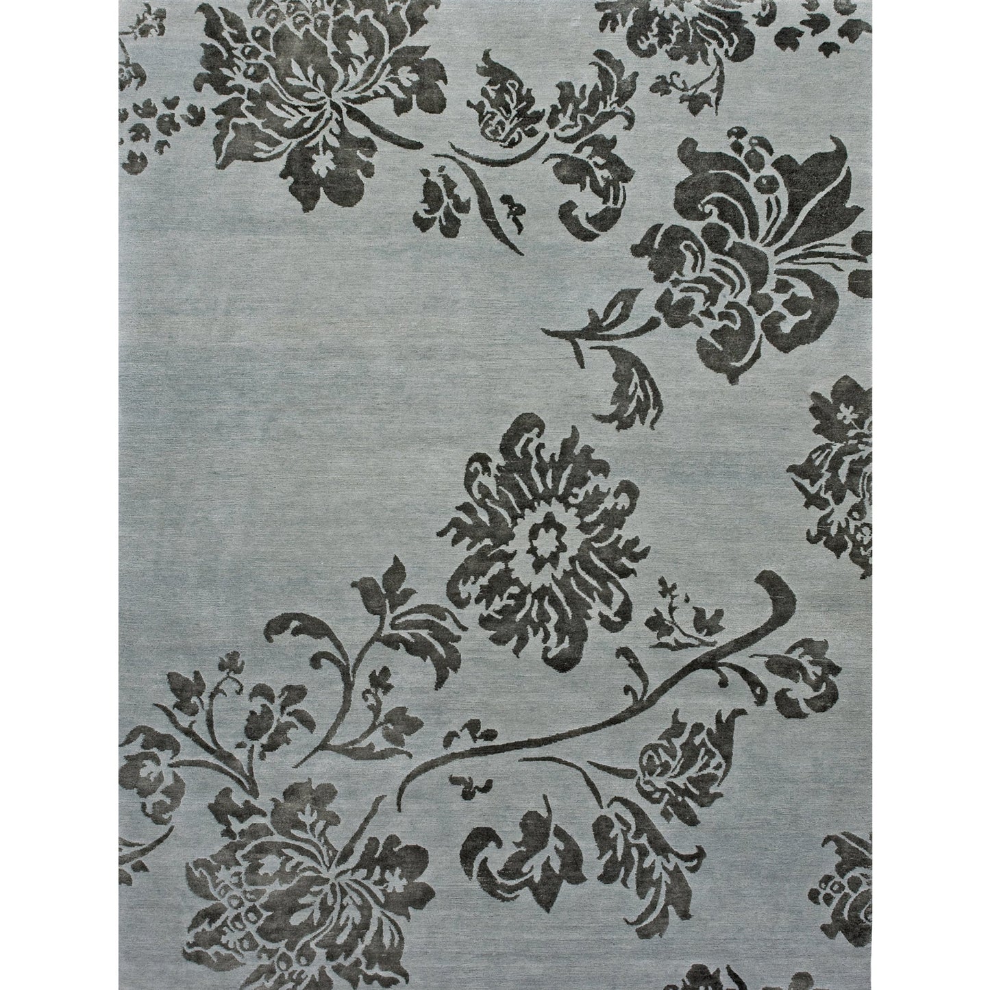 TIBETAN WOOL / SILK ADLOT LOTUS SKY
