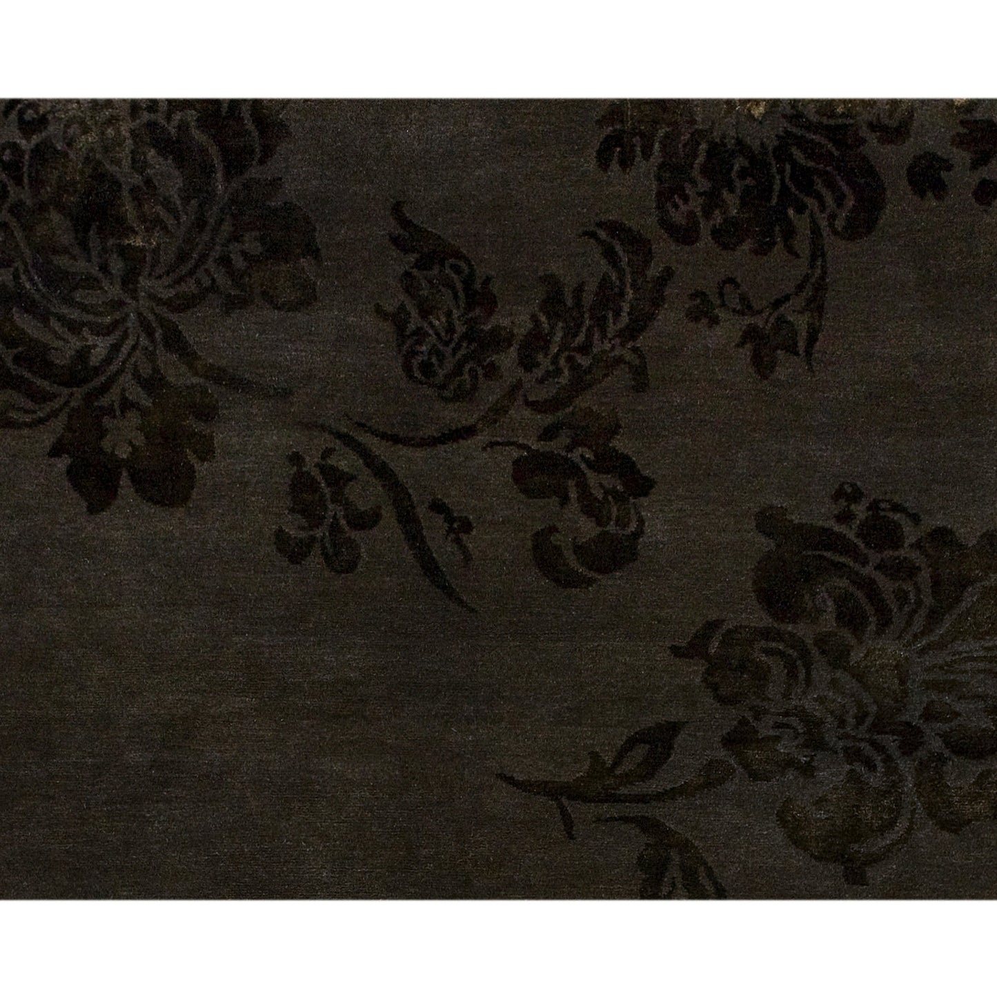 TIBETAN WOOL / SILK ADLOT LOTUS WALNUT