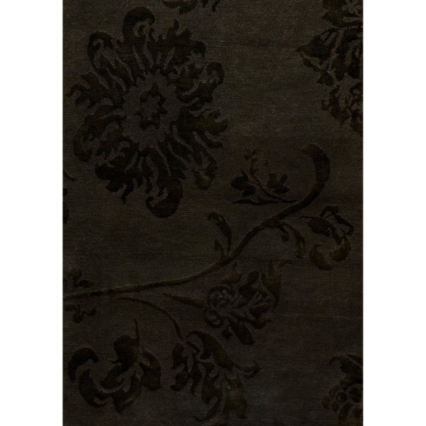 TIBETAN WOOL / SILK ADLOT LOTUS WALNUT