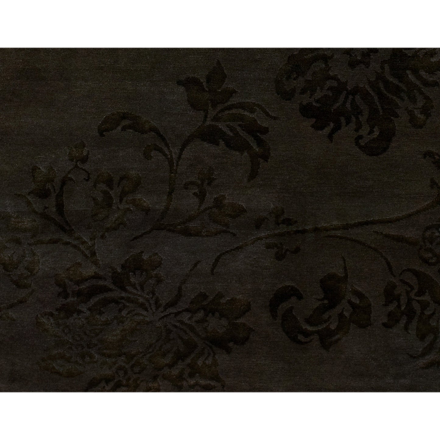 TIBETAN WOOL / SILK ADLOT LOTUS WALNUT