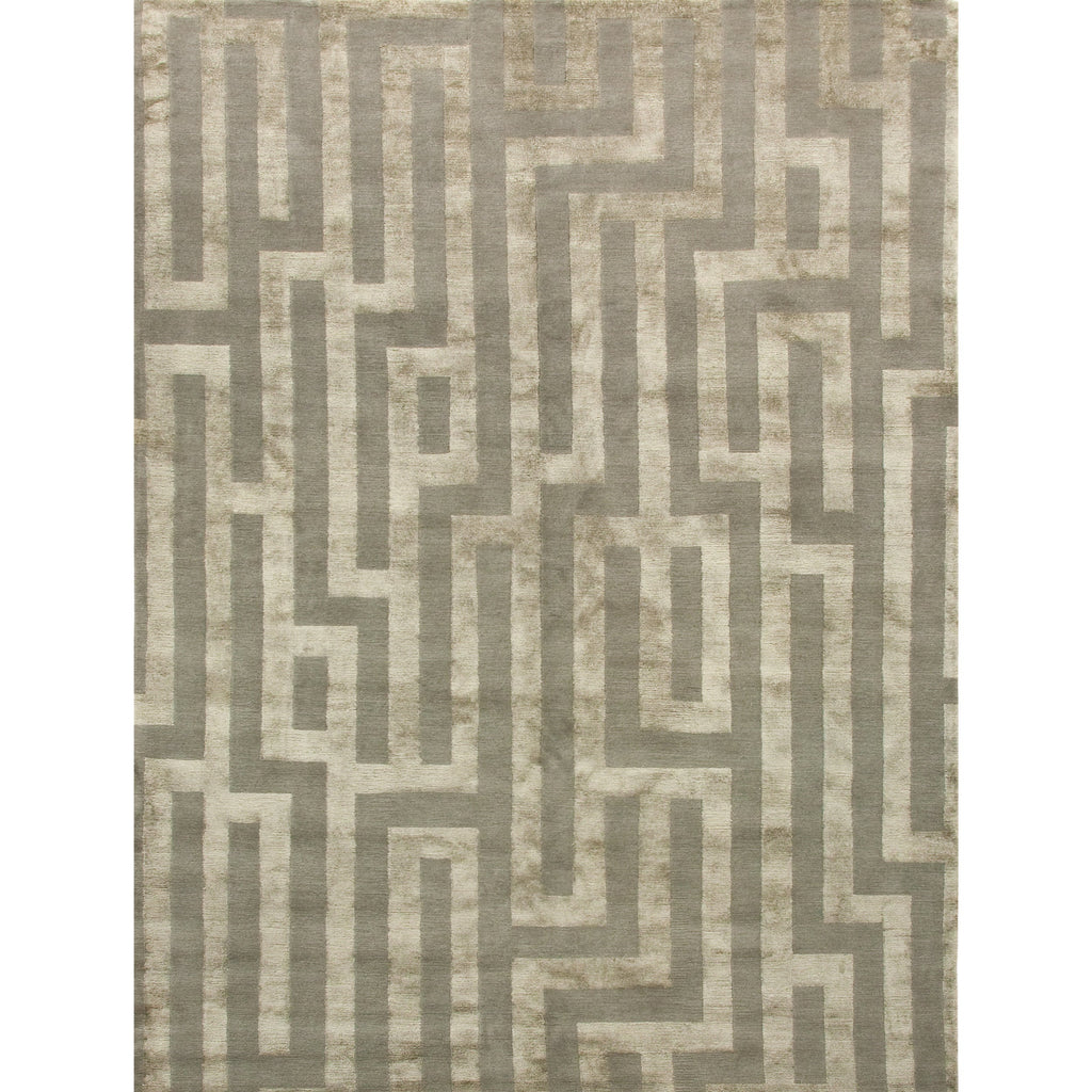 TIBETAN WOOL / SILK ADMAZ MAZE PLATINUM