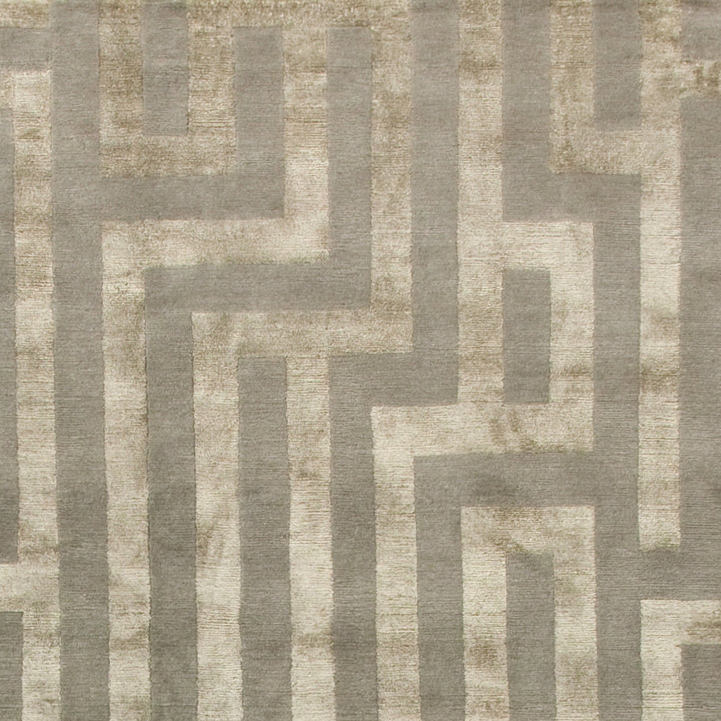 TIBETAN WOOL / SILK ADMAZ MAZE PLATINUM