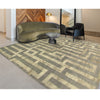 TIBETAN WOOL / SILK ADMAZ MAZE SILVER
