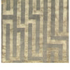 TIBETAN WOOL / SILK ADMAZ MAZE SILVER