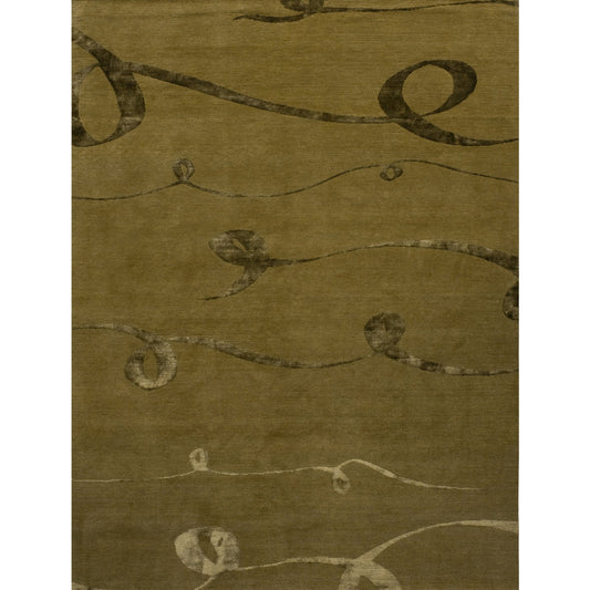 TIBETAN WOOL / SILK ADRIB RIBBON GOLD