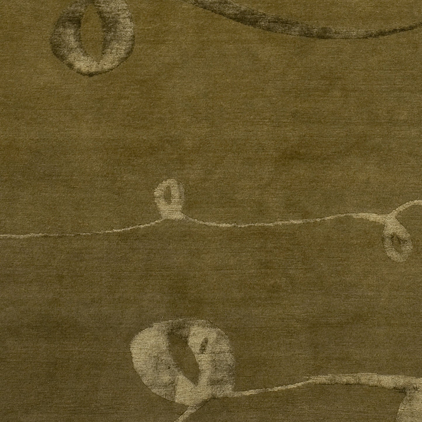 TIBETAN WOOL / SILK ADRIB RIBBON GOLD