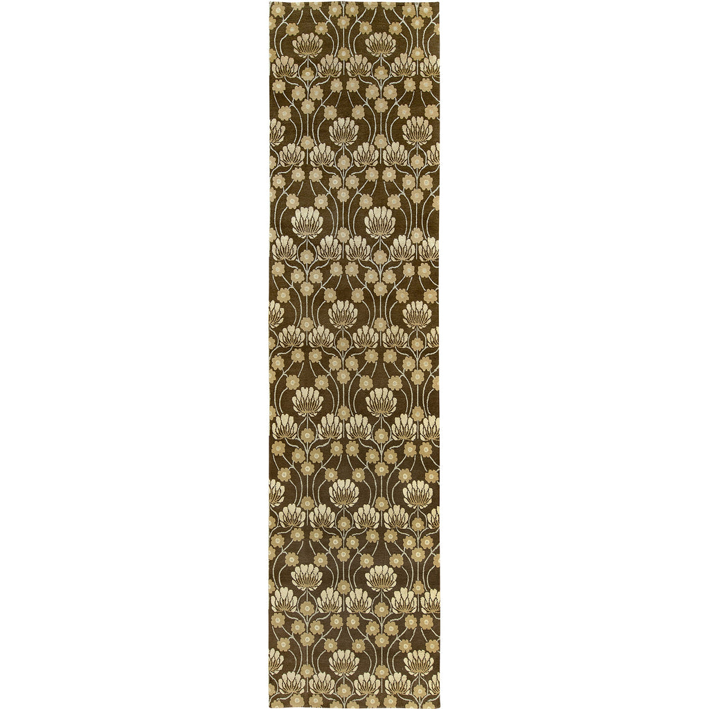 TIBETAN WOOL / SILK EMARC ARTS & CRAFTS BROWN