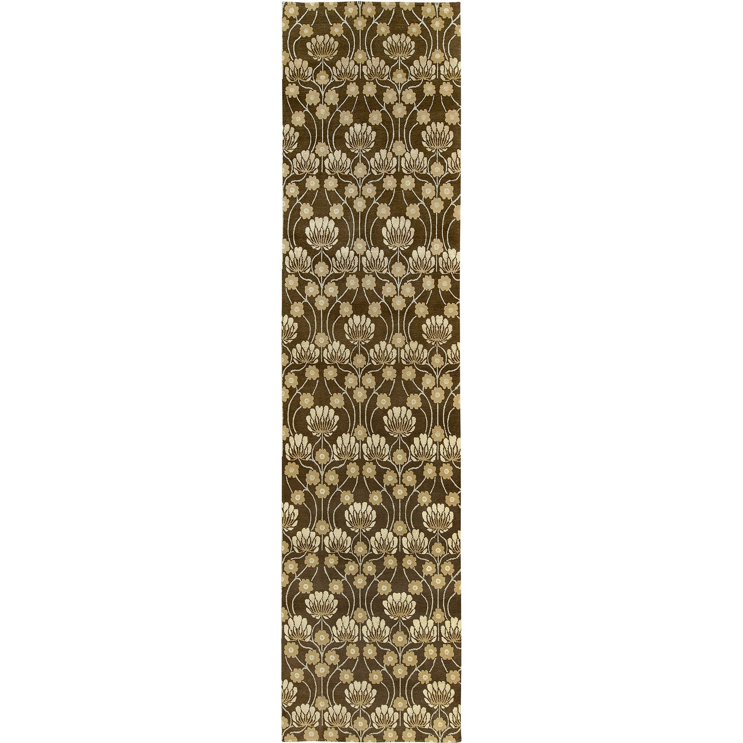 TIBETAN WOOL / SILK EMARC ARTS & CRAFTS BROWN