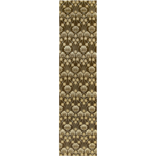 TIBETAN WOOL / SILK EMARC ARTS & CRAFTS BROWN