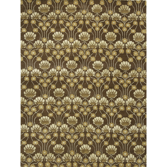 TIBETAN WOOL / SILK EMARC ARTS & CRAFTS BROWN