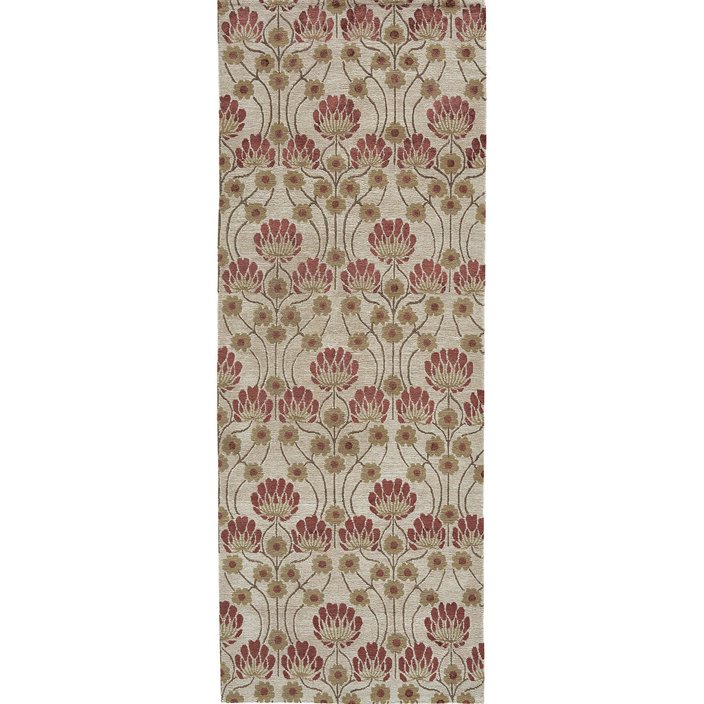 TIBETAN WOOL / SILK EMARC ARTS & CRAFTS IVORY