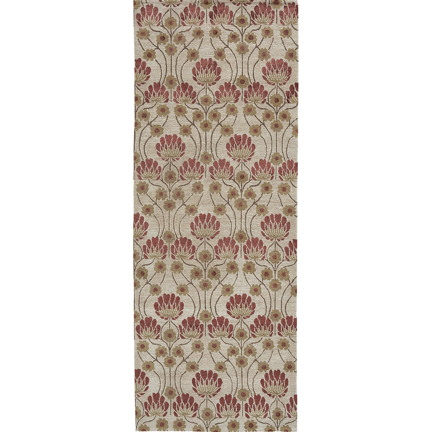 TIBETAN WOOL / SILK EMARC ARTS & CRAFTS IVORY