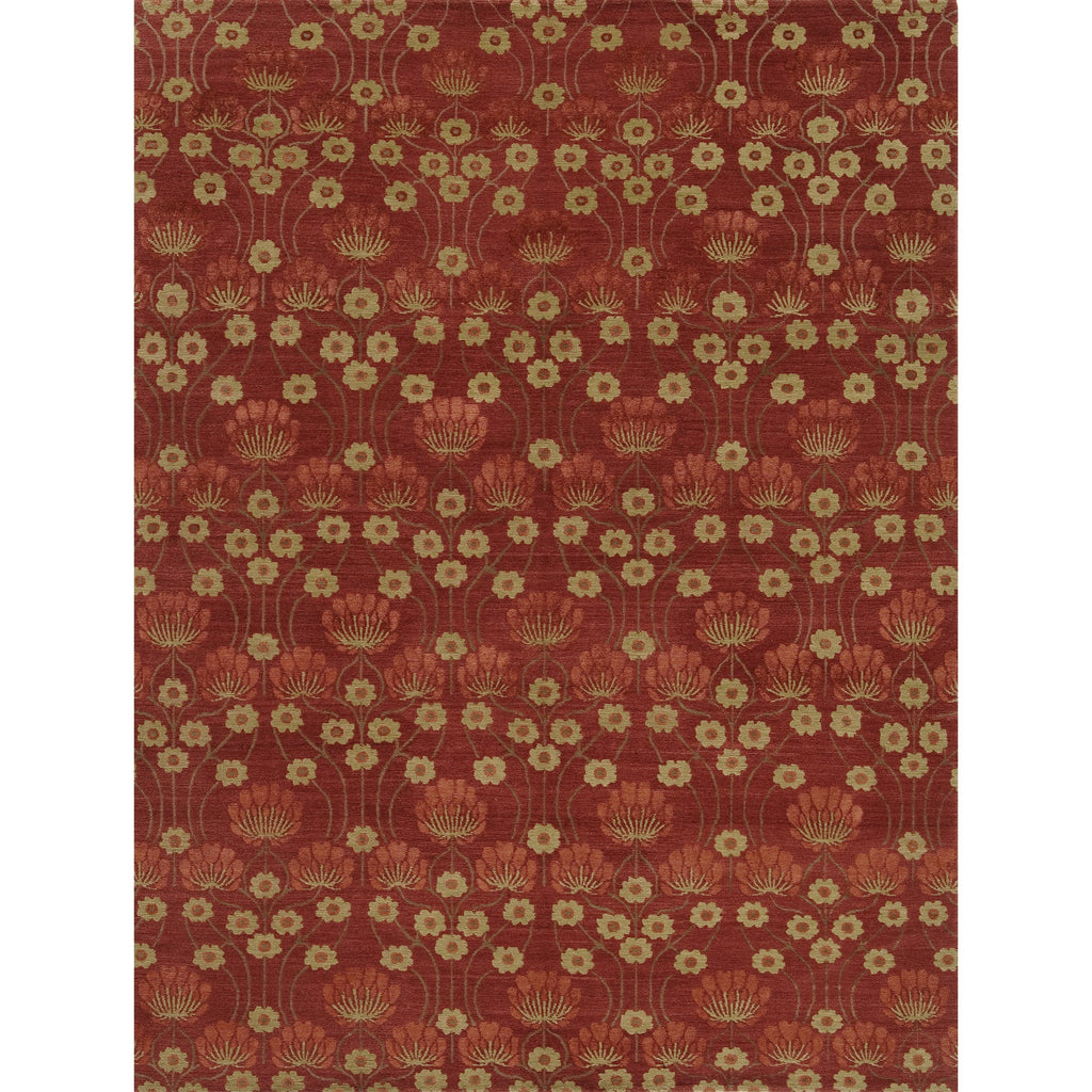 TIBETAN WOOL / SILK EMARC ARTS & CRAFTS RED