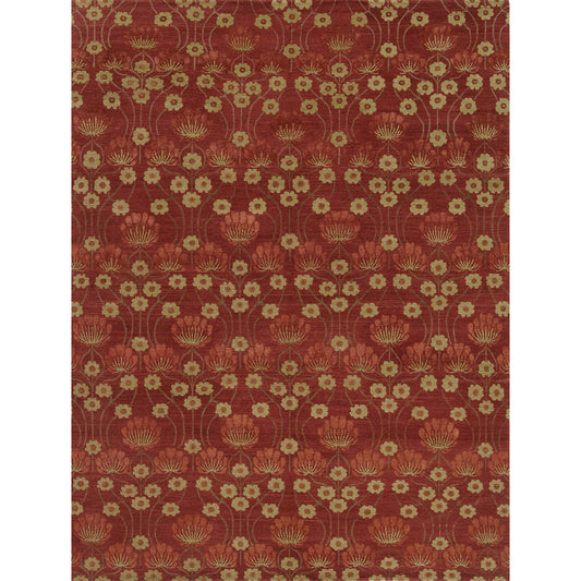 TIBETAN WOOL / SILK EMARC ARTS & CRAFTS RED