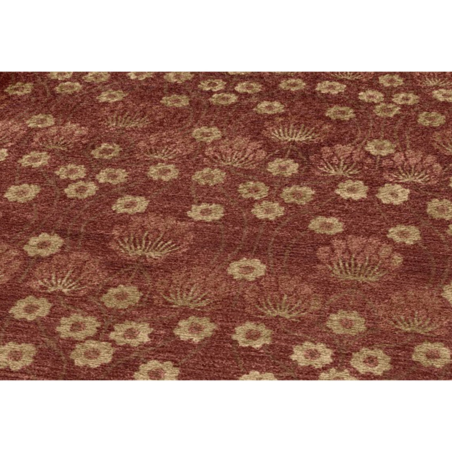 TIBETAN WOOL / SILK EMARC ARTS & CRAFTS RED