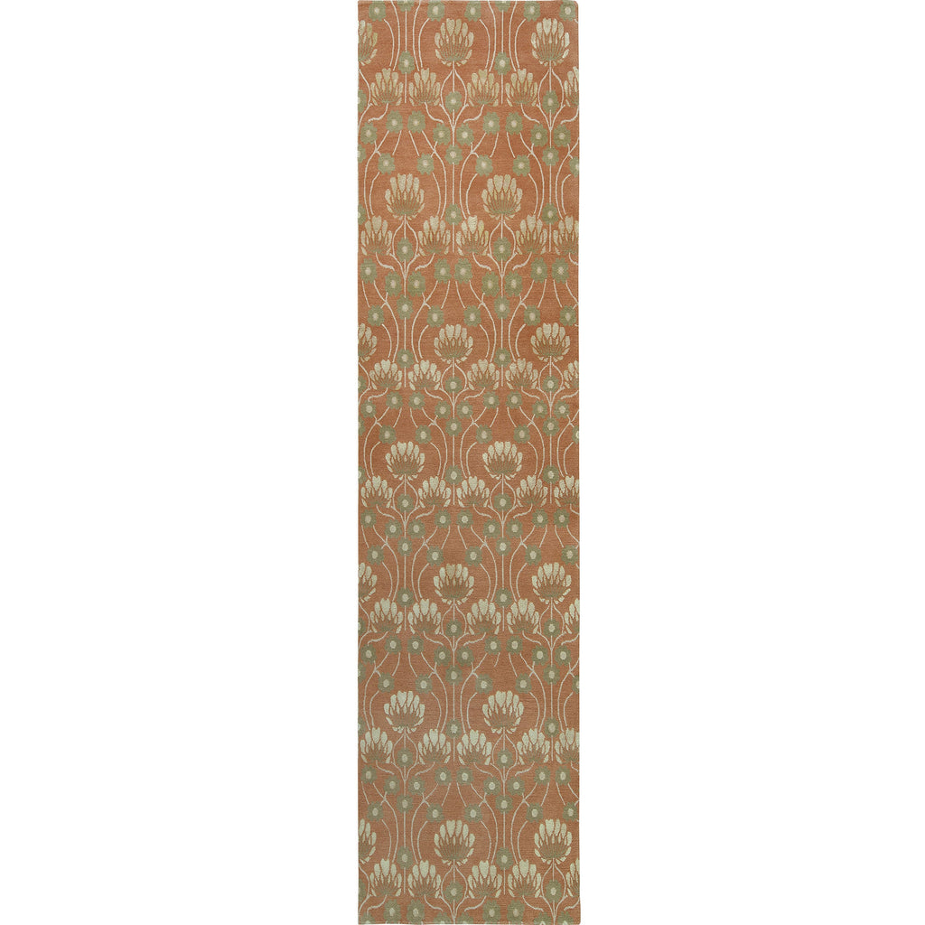 TIBETAN WOOL / SILK EMARC ARTS & CRAFTS TERRACOTA