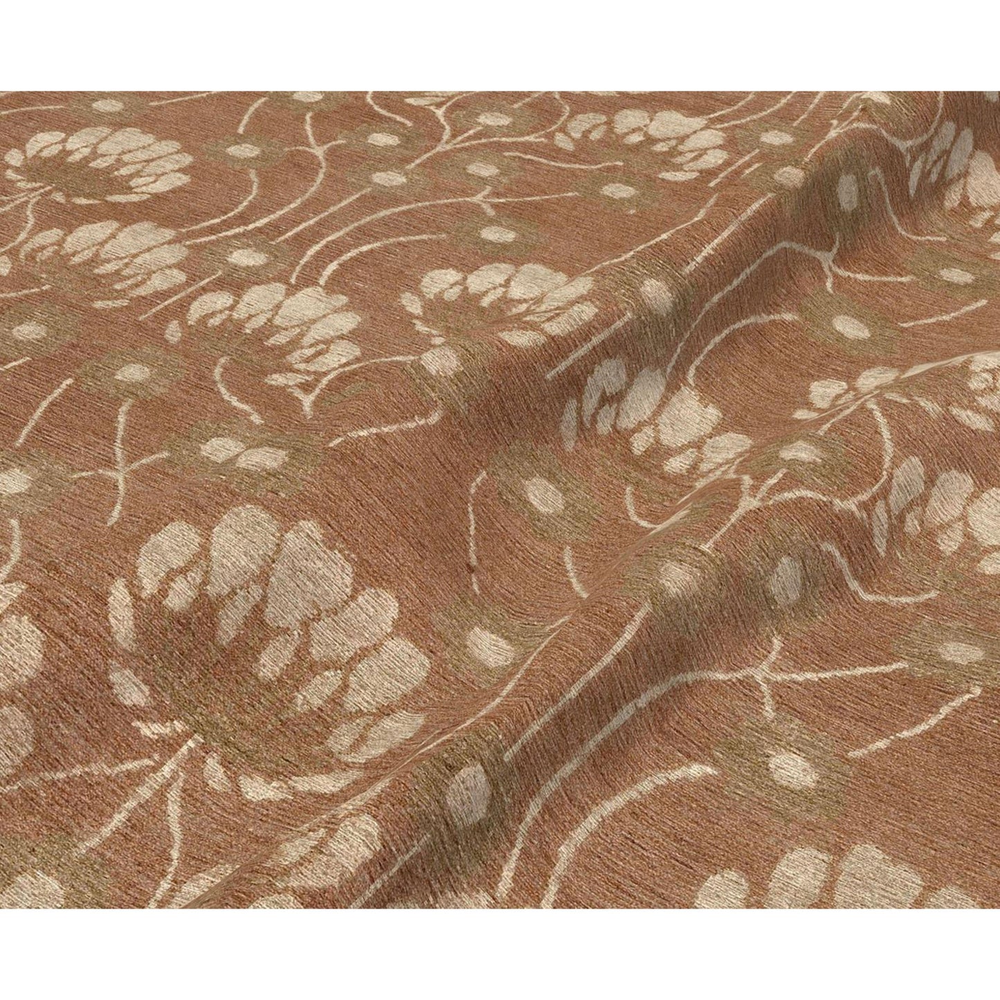 TIBETAN WOOL / SILK EMARC ARTS & CRAFTS TERRACOTA