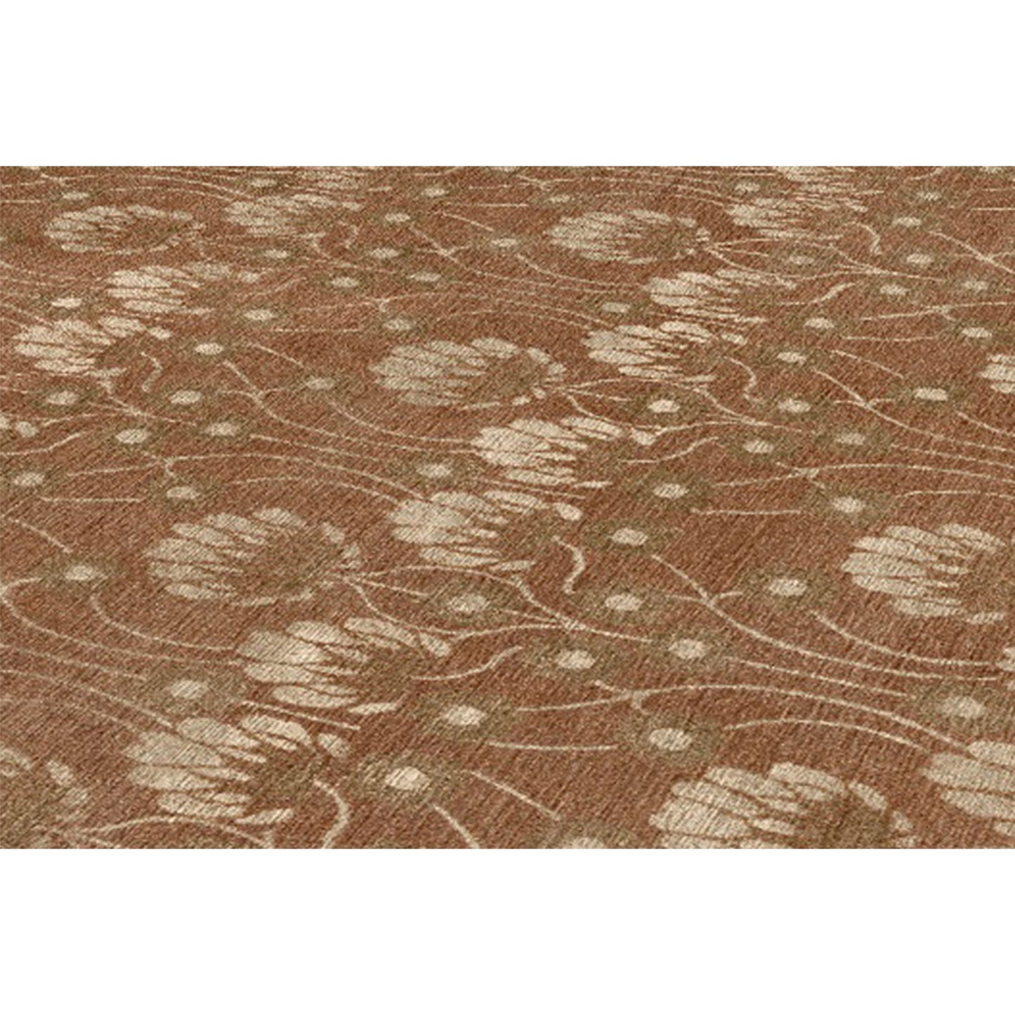 TIBETAN WOOL / SILK EMARC ARTS & CRAFTS TERRACOTA