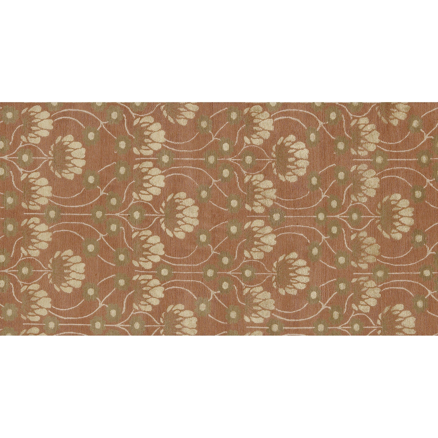 TIBETAN WOOL / SILK EMARC ARTS & CRAFTS TERRACOTA