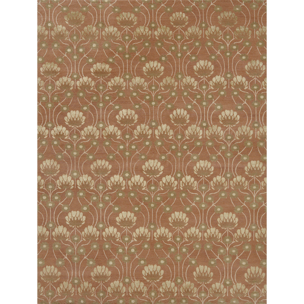TIBETAN WOOL / SILK EMARC ARTS & CRAFTS TERRACOTA