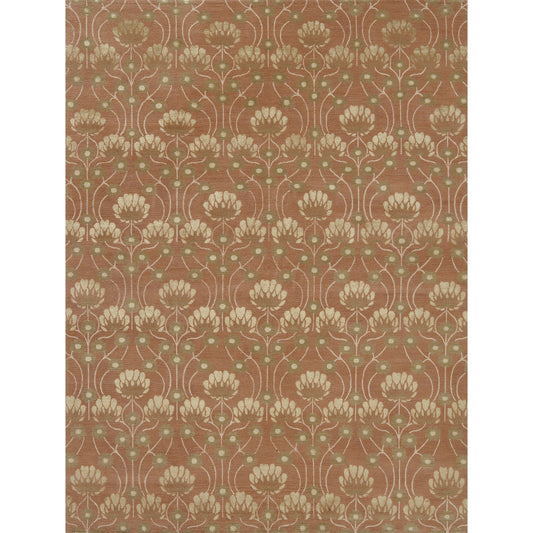 TIBETAN WOOL / SILK EMARC ARTS & CRAFTS TERRACOTA