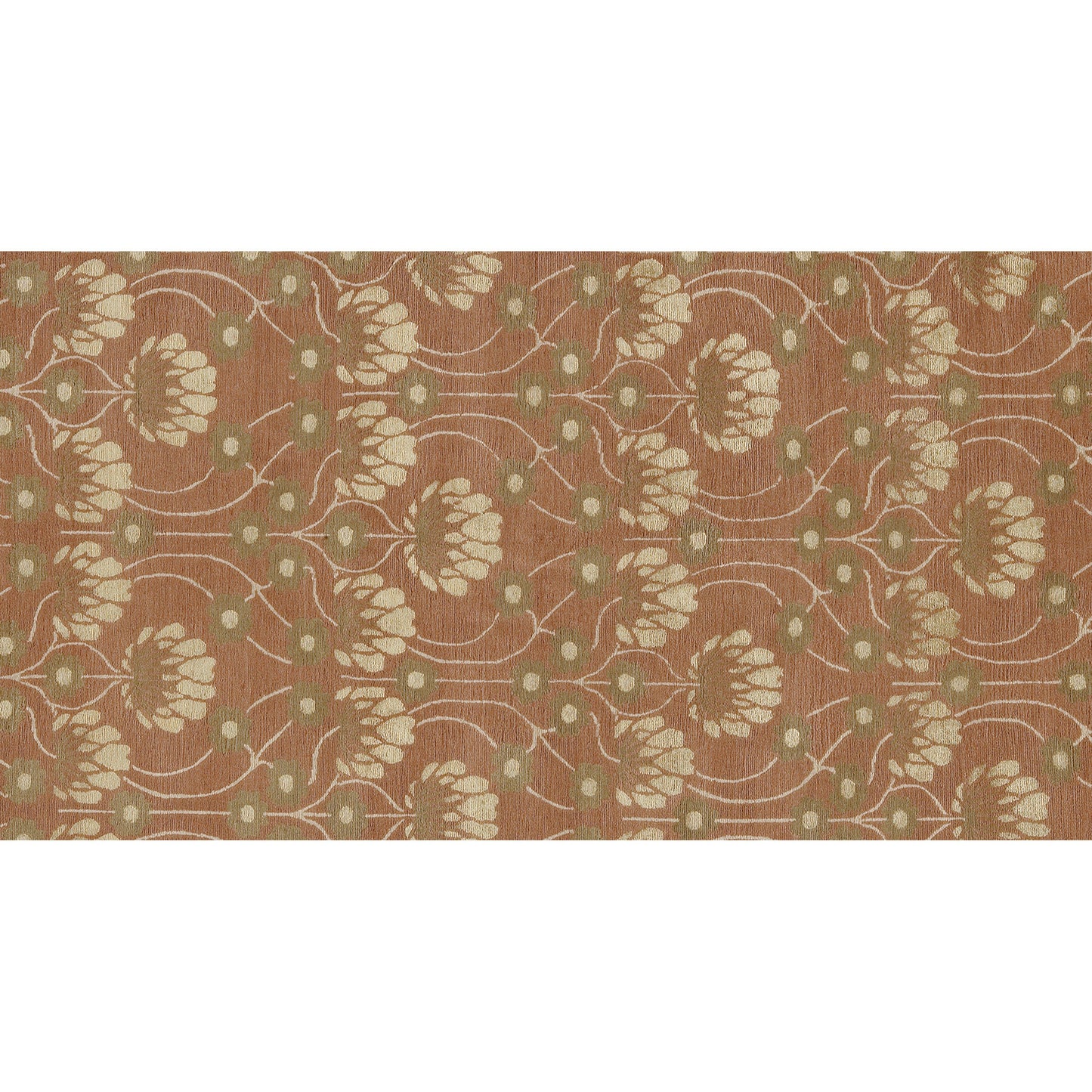 TIBETAN WOOL / SILK EMARC ARTS & CRAFTS TERRACOTA