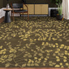 TIBETAN WOOL / SILK EMLEA LEAVES BROWN