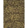 TIBETAN WOOL / SILK EMLEA LEAVES BROWN