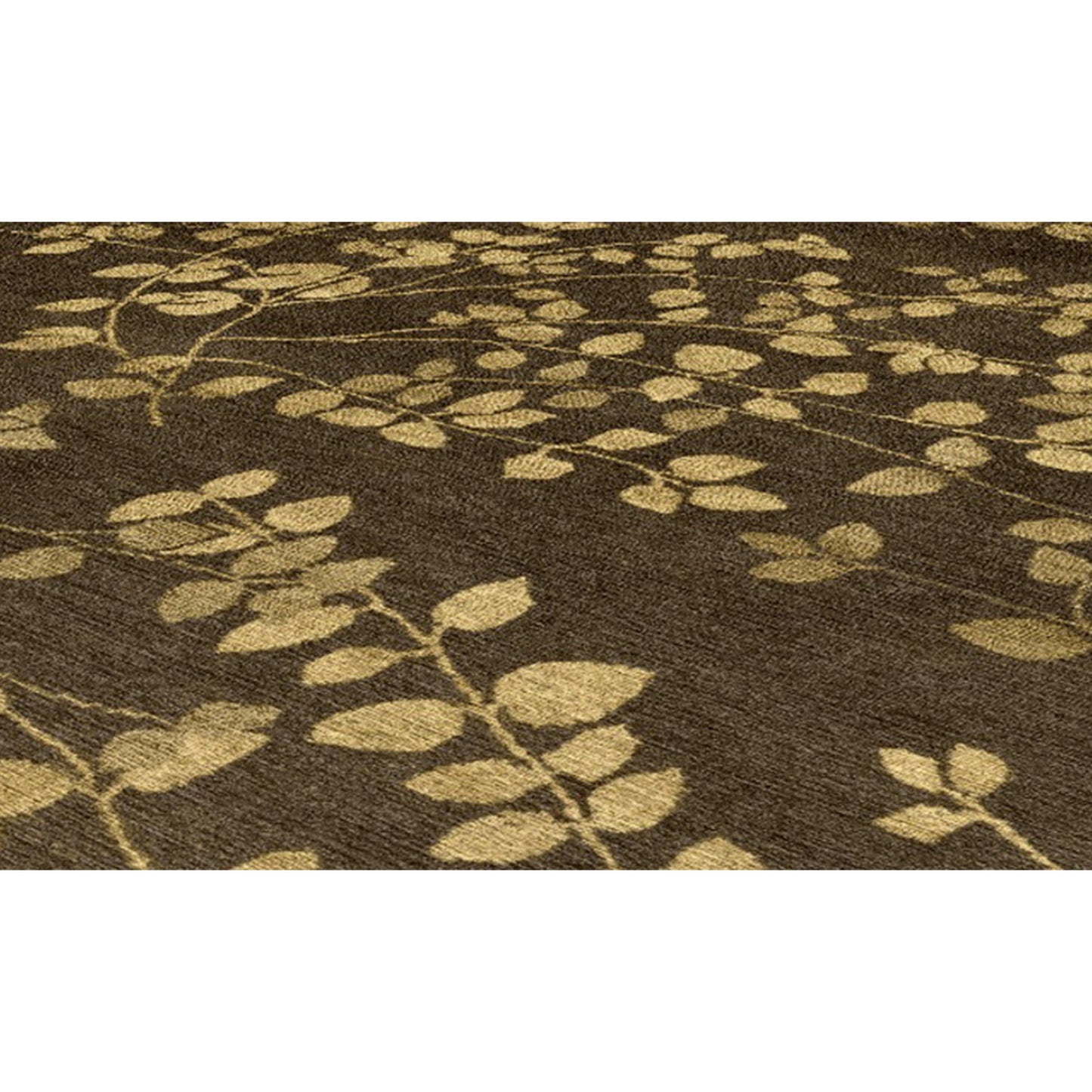 TIBETAN WOOL / SILK EMLEA LEAVES BROWN