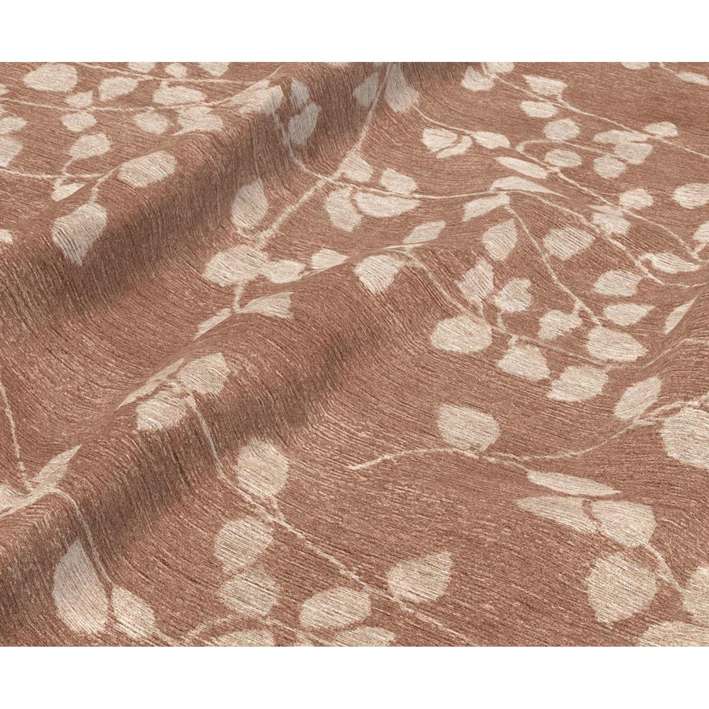 TIBETAN WOOL / SILK EMLEA LEAVES ROSE