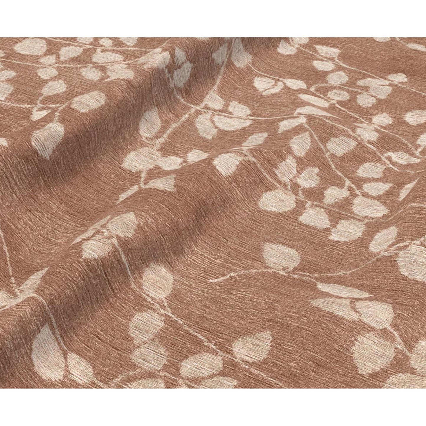 TIBETAN WOOL / SILK EMLEA LEAVES ROSE