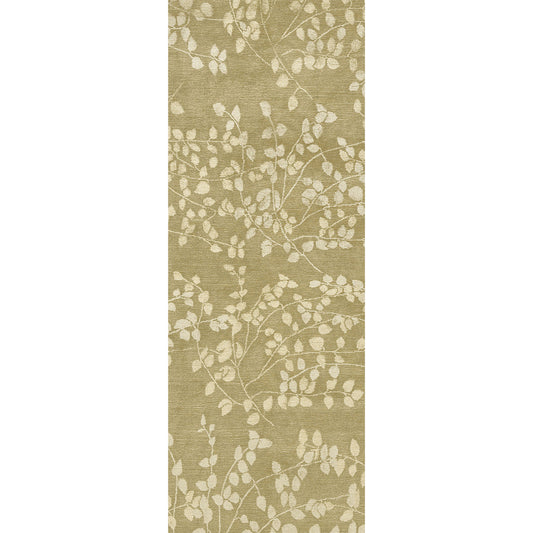 TIBETAN WOOL / SILK EMLEA LEAVES STRAW