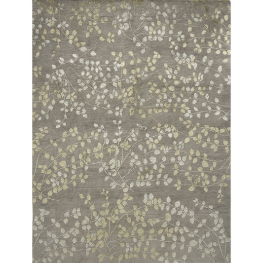 TIBETAN WOOL / SILK EMLEA LEAVES TAUPE