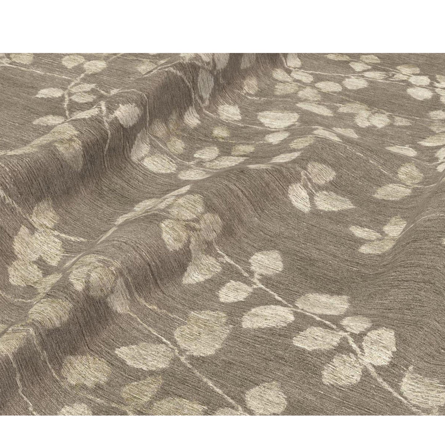TIBETAN WOOL / SILK EMLEA LEAVES TAUPE