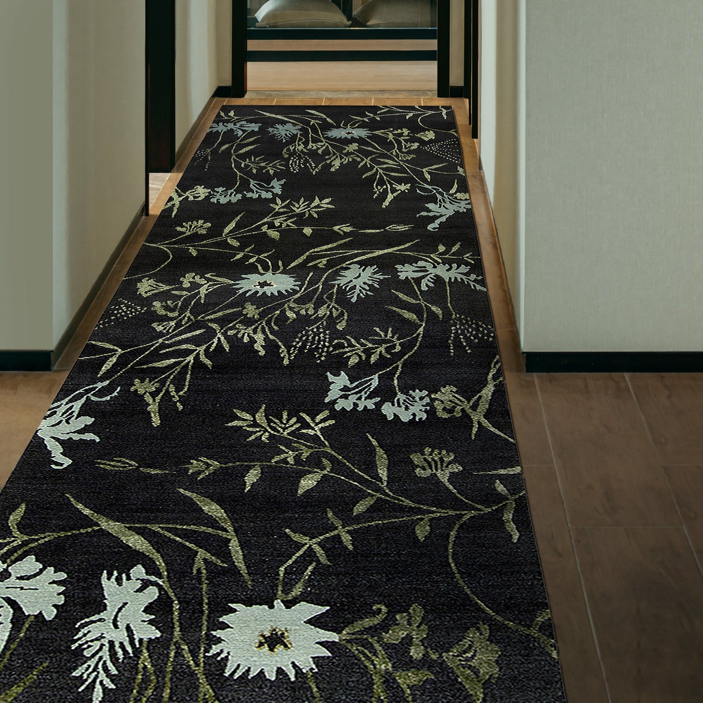 TIBETAN WOOL / SILK EMSPR SPRING BLACK / GREY